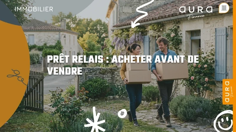 Couple qui sort des cartons de déménagement d'une maison en pierre avec jardin
