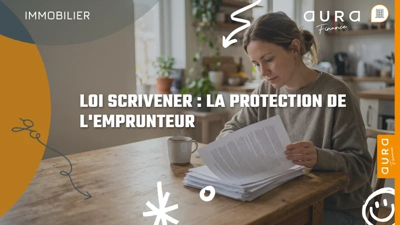 Femme qui lit attentivement une offre de prêt à sa table