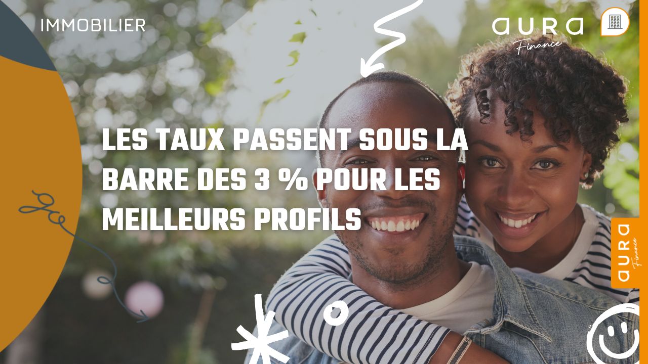 Credit immobilier les taux passent sous la barre des 3 pour les meilleurs profils