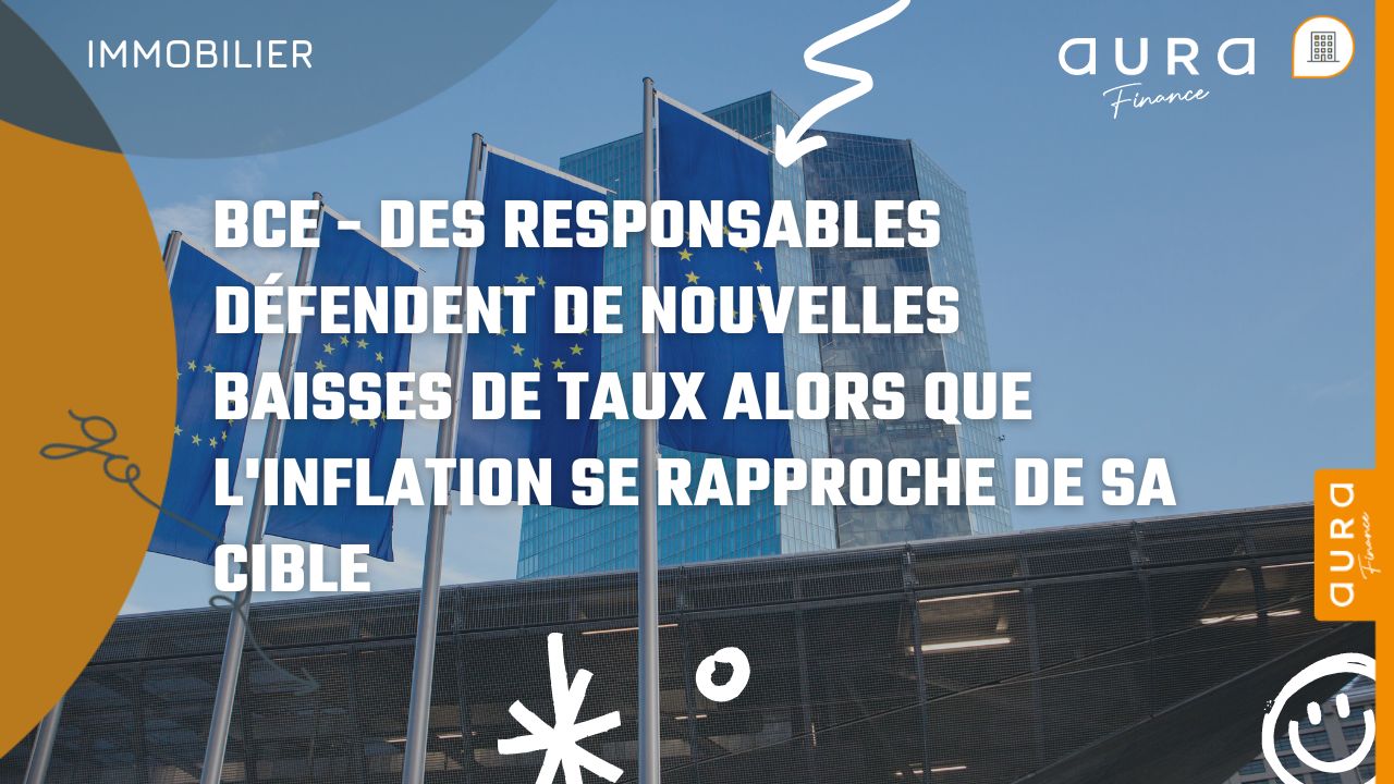 BCE des responsables defendent de nouvelles baisses de taux alors que linflation se rapproche de sa cible