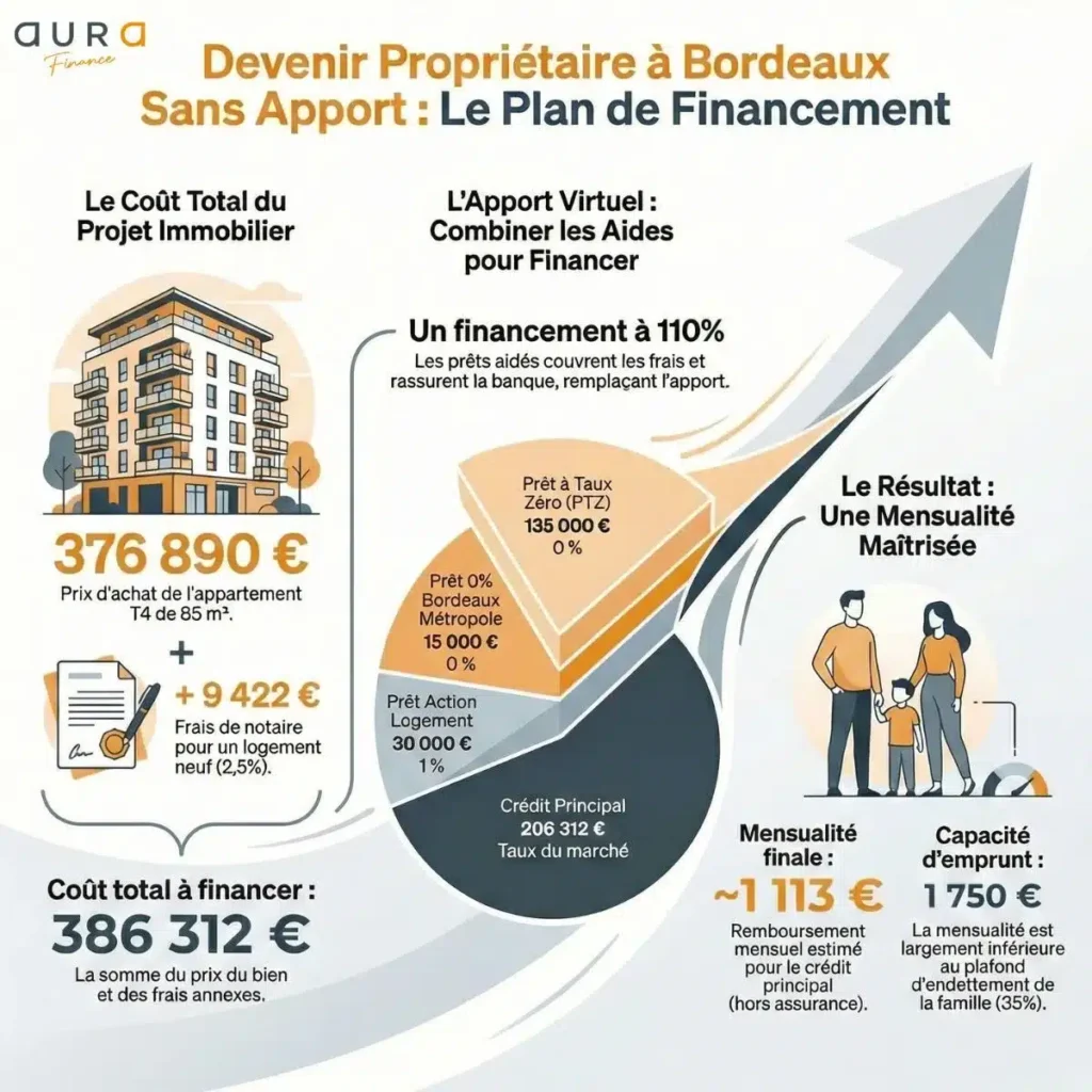 Achat T2 Bordeaux financement possible Devenir propriétaire à Bordeaux Sans apport Le plan de finanancement