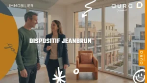 Un investisseur visite un appartement neuf avec une conseillère, dispositif Jeanbrun